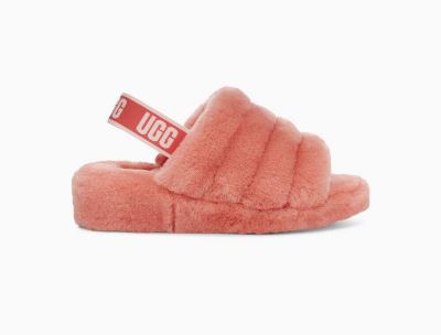 UGG Fluff Yeah Slide Slippers for Womens - Coral India